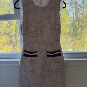 Elegant Sleeveless Tweed Dress